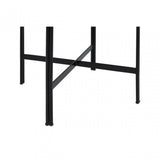 Relic Side Table with Resin Powder Coated Frame, Black