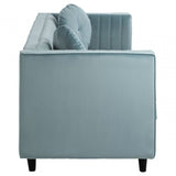 Farah 3 Seat Midnight Green Velvet Sofa, Green