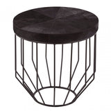 Kensington Townhouse Black Side Table, Black