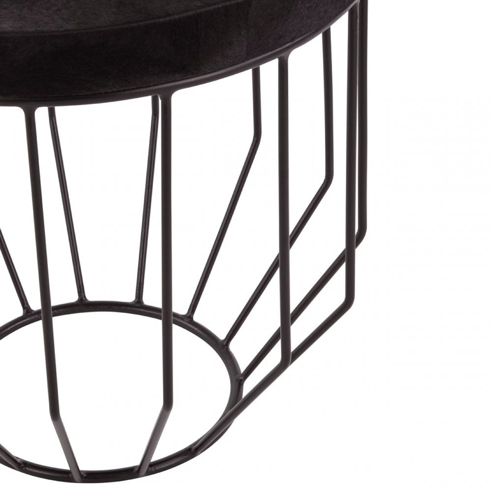 Kensington Townhouse Black Side Table, Black