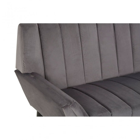 Savina 2 Seat Grey Sofa, Grey