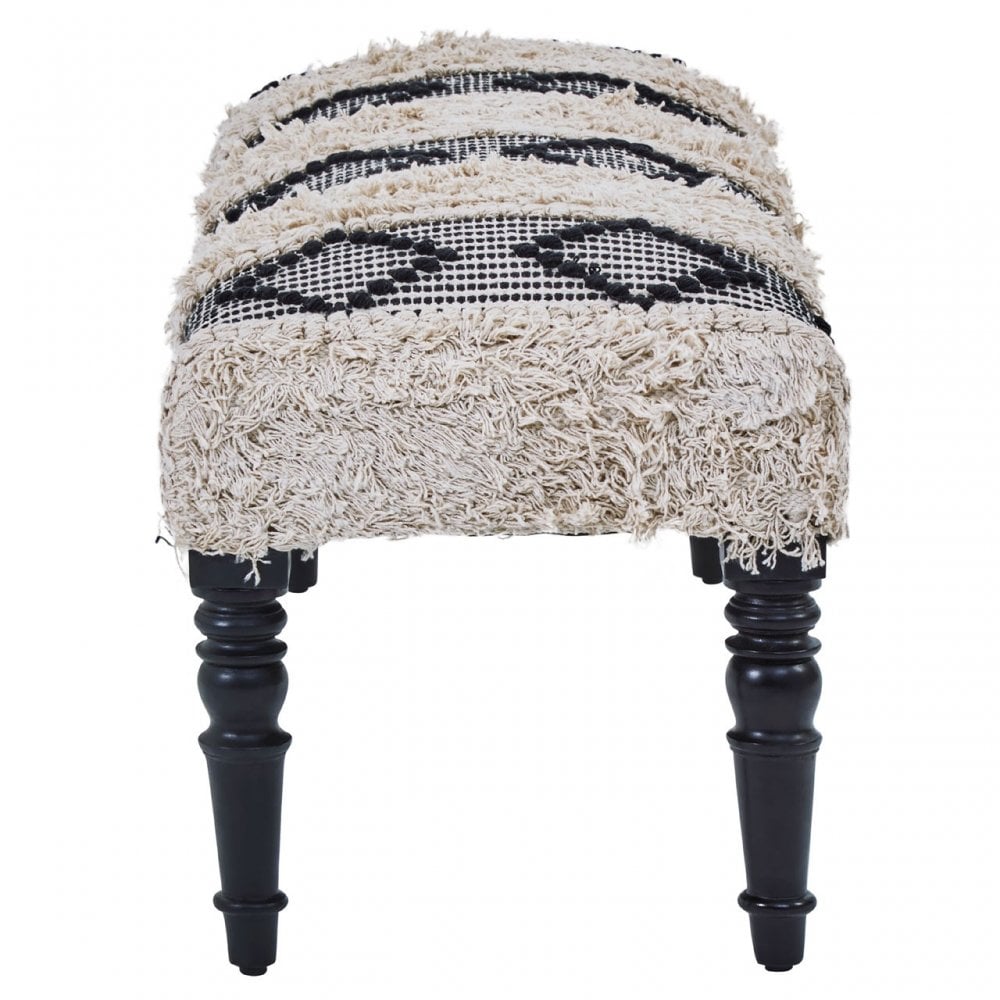 Cefena Moroccan Bench, White