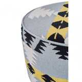 Cefena Round Footstool, Multi-Coloured