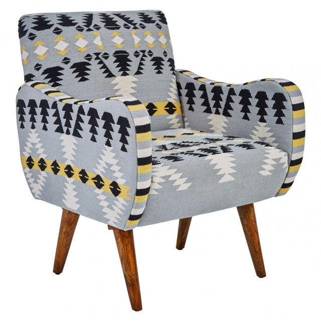 Cefena Chair With Multi-Coloured Upholstery, Multi-Coloured
