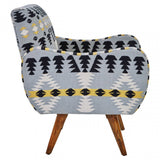 Cefena Chair With Multi-Coloured Upholstery, Multi-Coloured