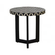 Boho Three Legged Side Table, Black