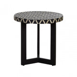 Boho Three Legged Side Table, Black