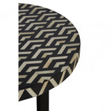 Boho Three Legged Side Table, Black