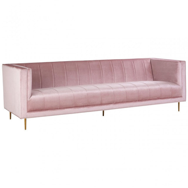 Otylia 3 Seat Pink Sofa, Pink