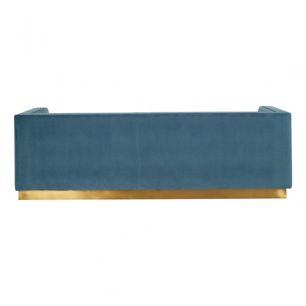 Opal 3 Seat Light Blue Sofa, Blue
