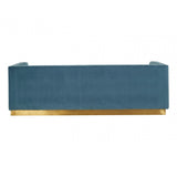 Opal 3 Seat Light Blue Sofa, Blue