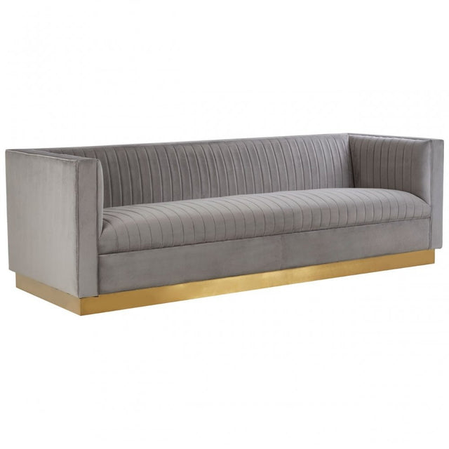 Opal 3 Seat Grey Sofa, Grey