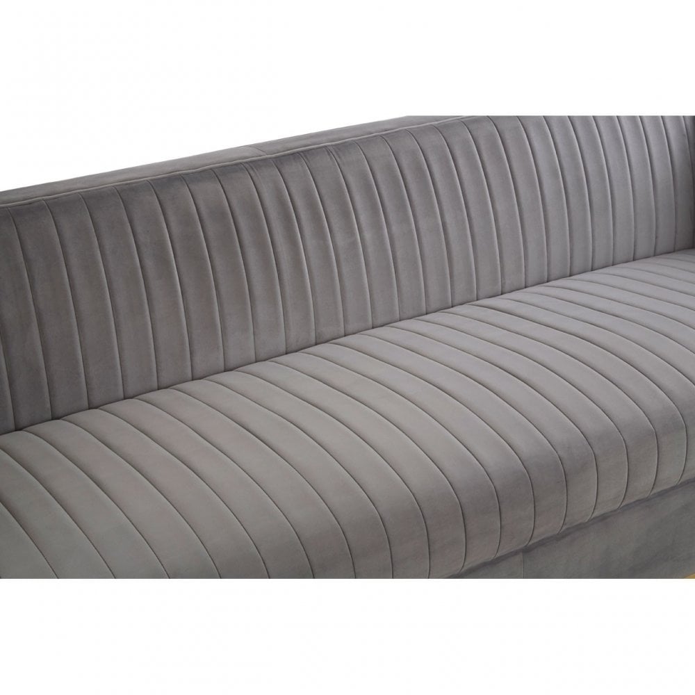 Opal 3 Seat Grey Sofa, Grey