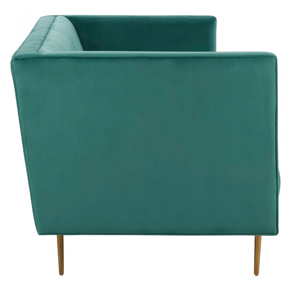Otylia 3 Seat Green Sofa, Green