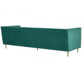Otylia 3 Seat Green Sofa, Green