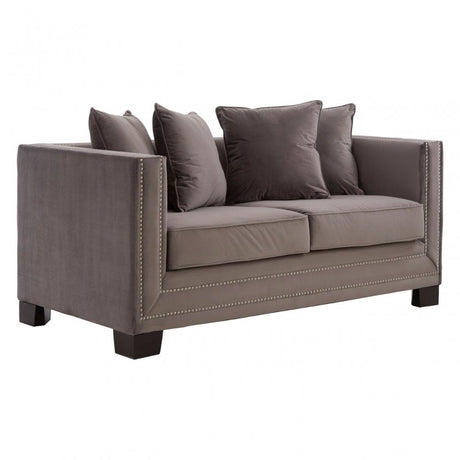 Sofia 2 Seat Viola Aluminium Sofa, Brown
