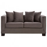 Sofia 2 Seat Viola Aluminium Sofa, Brown