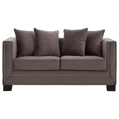 Sofia 2 Seat Viola Aluminium Sofa, Brown
