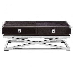 Kensington Townhouse Cross Base Coffee Table, Black
