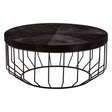 Kensington Townhouse Black Top Coffee Table, Black