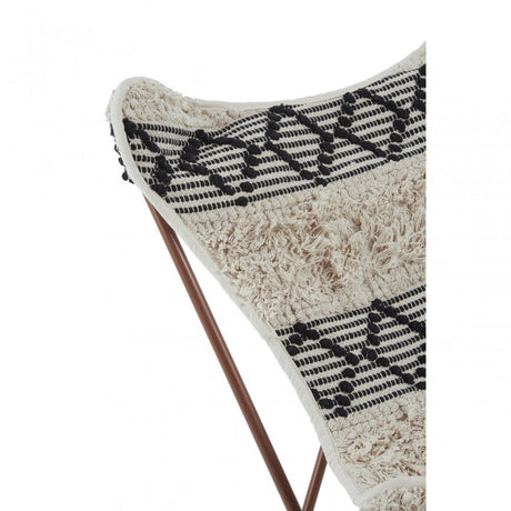 Cefena Butterfly Chair, Black