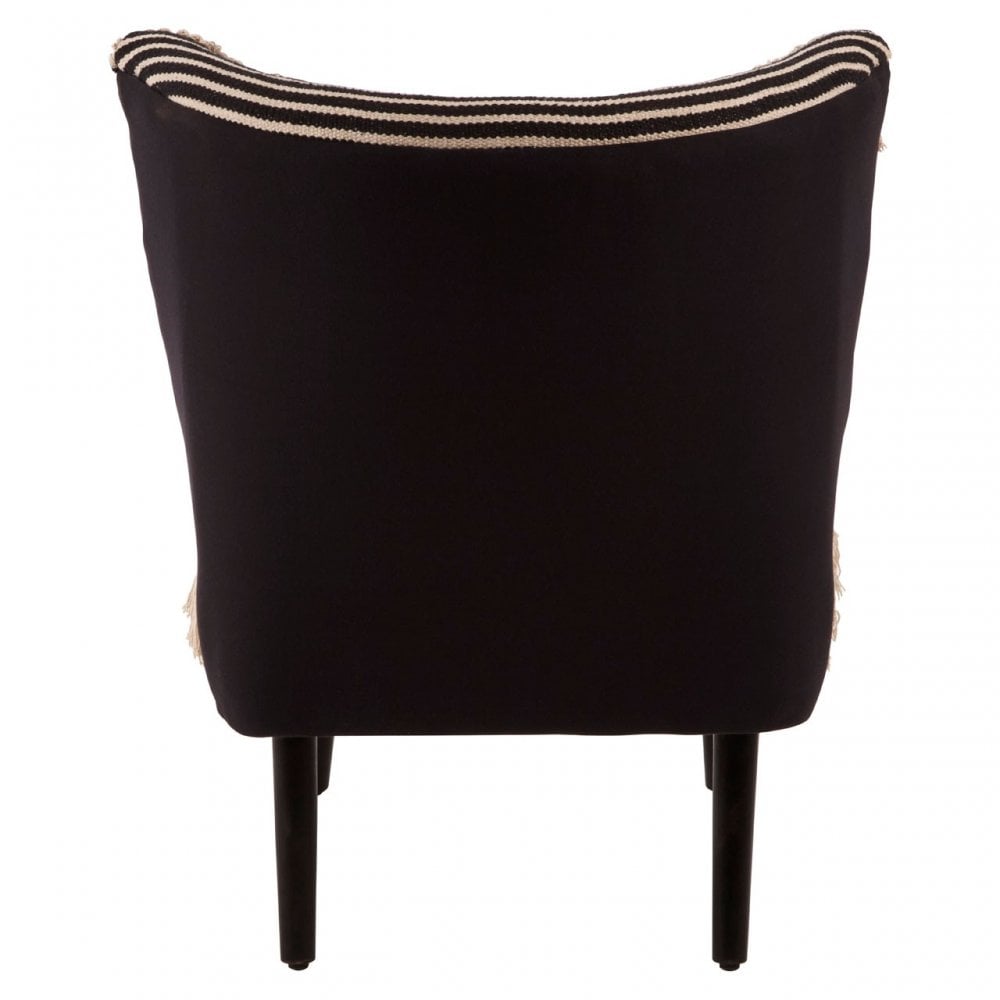 Cefena Black Moroccan Chair, Black