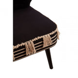 Cefena Black Moroccan Chair, Black