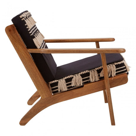 Cefena Laid Back Design Chair, Black