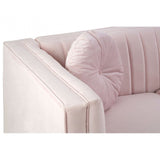 Farah 2 Seat Pink Velvet Sofa, Pink