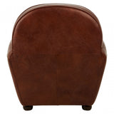 Victor Coffee Leather Classic Armchair, Brown