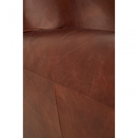 Victor Coffee Leather Classic Armchair, Brown