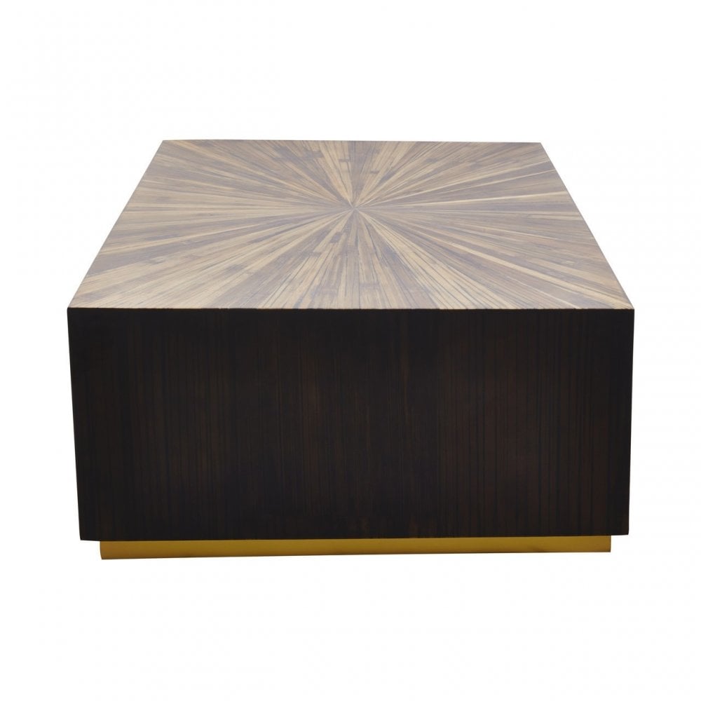 Gabelle Rectangle Coffee Table, Gold