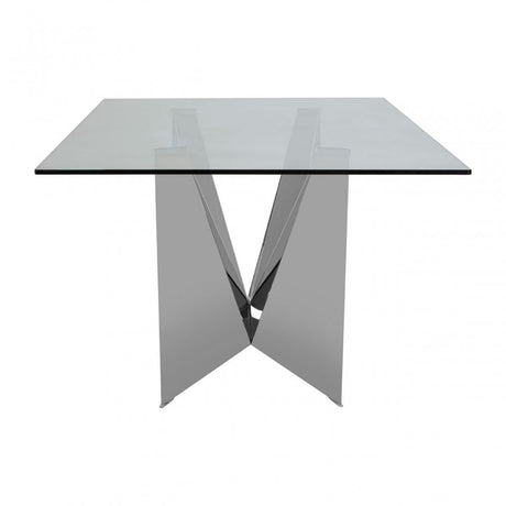 Carlox Dining Table, Silver
