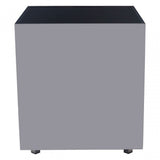 Carlox Square Chrome Finish Side Table, Silver