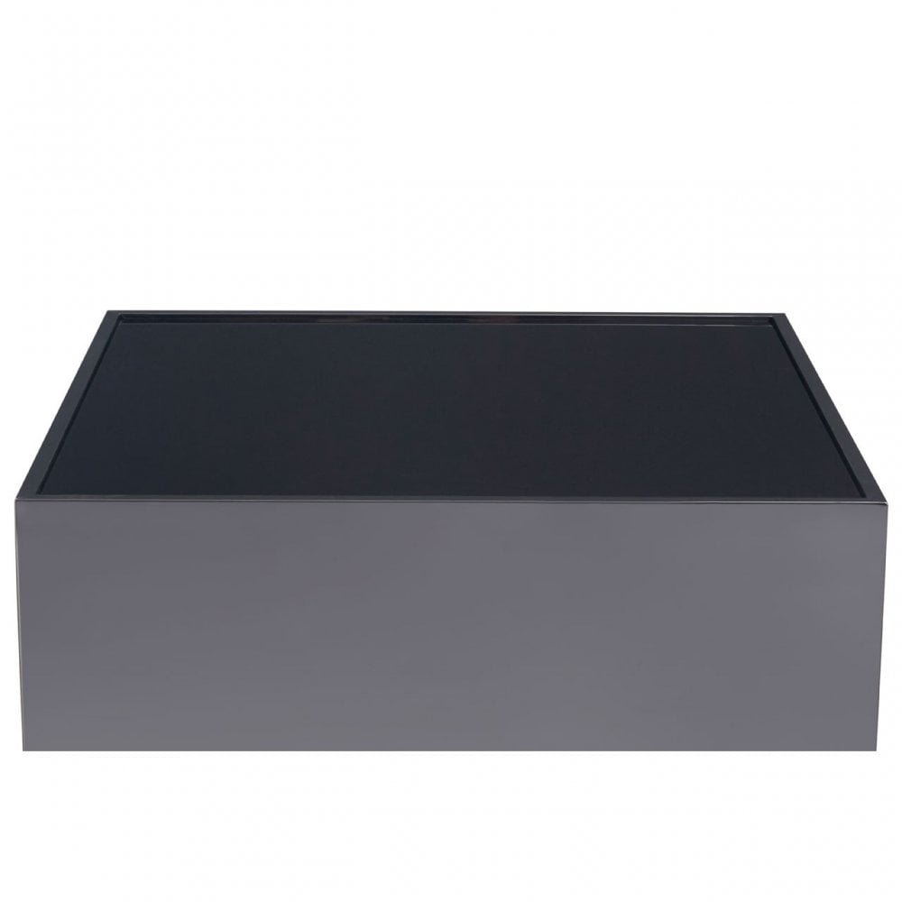 Carlox Square Chrome Finish Side Table, Silver
