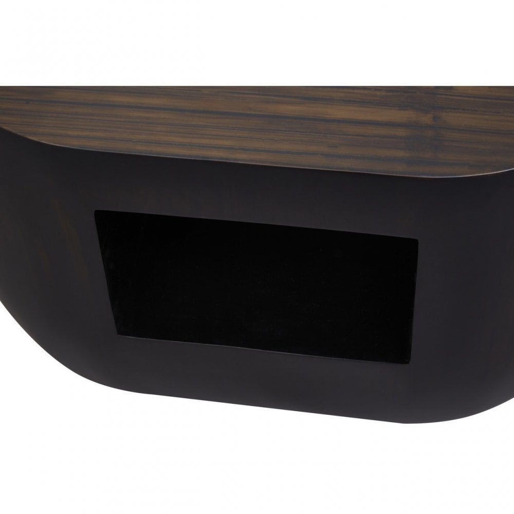 Gabelle Oblong Side Table, Brown