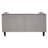 Felisa 2 Seat Grey Velvet Sofa, Grey