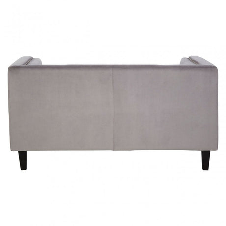 Felisa 2 Seat Grey Velvet Sofa, Grey