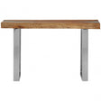 Almora Console Table with Acacia Top, Brown