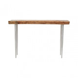 Almora Console Table with Acacia Top, Brown