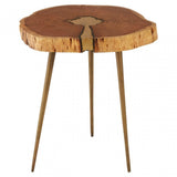 Almora Side Table, Silver