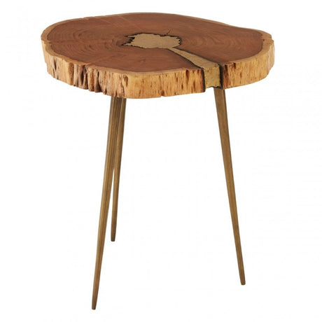 Almora Side Table, Silver