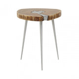 Almora Side Table, Silver