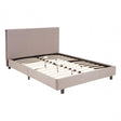 Napoli Bed In Box In Brushed Steel Velvet, Grey