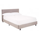 Napoli Bed In Box In Brushed Steel Velvet, Grey