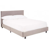 Napoli Bed In Box In Brushed Steel Velvet, Grey