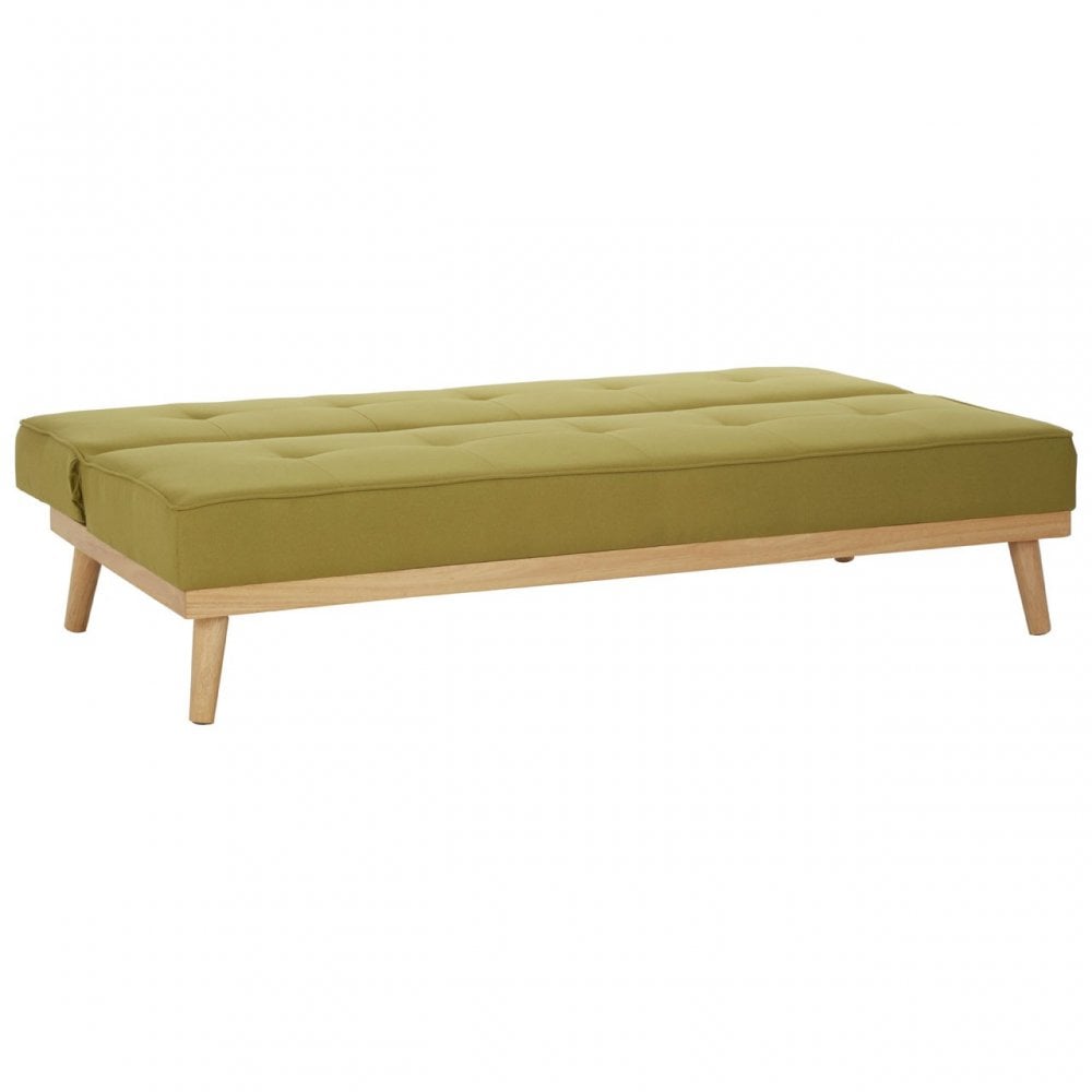 Stockholm 3 Seat Green Sofa Bed, Green