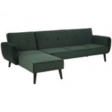 Serene 3 Seat Green Sofa Bed, Green