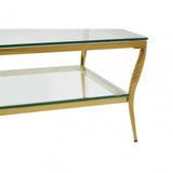 Arezzo Coffee Table, Gold