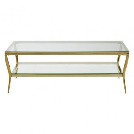 Arezzo Coffee Table, Gold